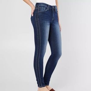 High Rise Ankle Skinny Stretch Jean